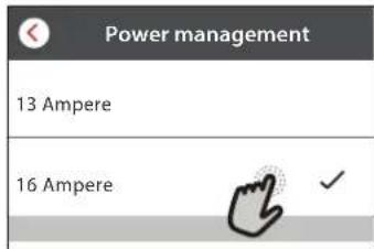 Power management 13 Ampere 16 Ampere