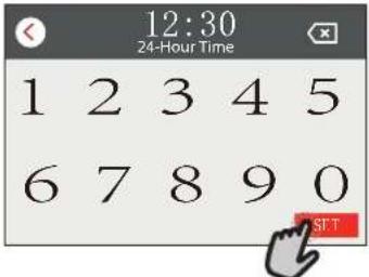 12:30 24-Hour Time 1 2 3 4 5 6 7 8 9 0 SET