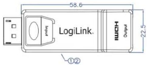 58.6 LogiLink. Output# 22.5 ①②