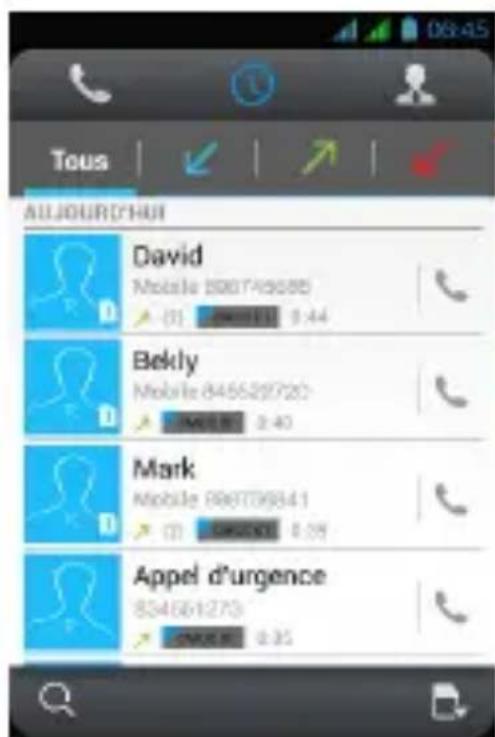 Tous AUJOURD'HUI David Mobile 890749688 (0) 890711 0:44 Bekly Mobile 845629720 (0) 890811 0:40 Mark Mobile 890739841 (0) 8908201 0:09 Appel d'urgence 834561273 (0) 890811 0:35