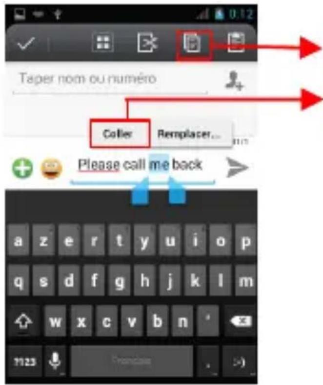 Taper nom ou numéro Caller Remplacer... Please call me back
