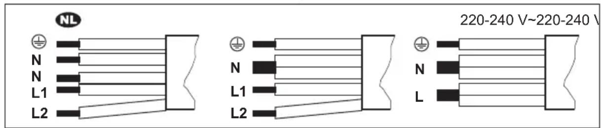 NL N N L1 L2 220-240 V~220-240 V N L N L
