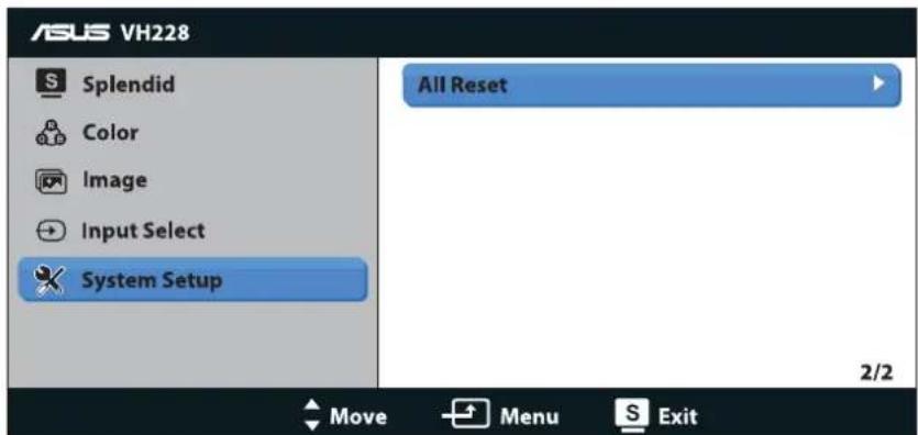ASUS VH228S - System Setup - 2
