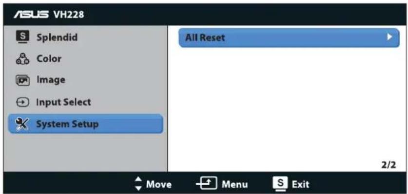 ASUS VH228H - System Setup - 2