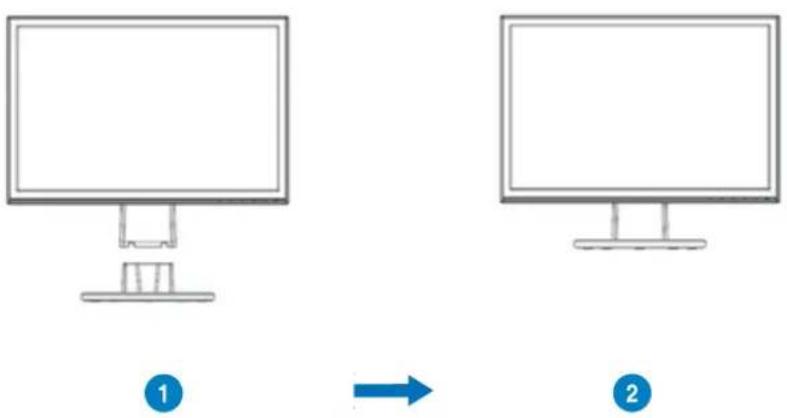 ASUS VW199NR - To assemble the monitor: - 2
