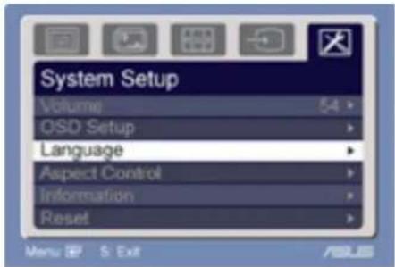 ASUS VW223D - System Setup - 1