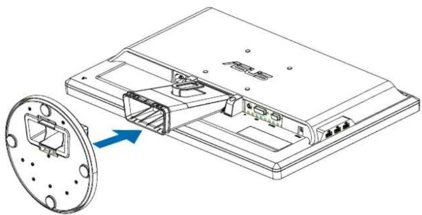 ASUS VW223S - Assembling the monitor base - 2