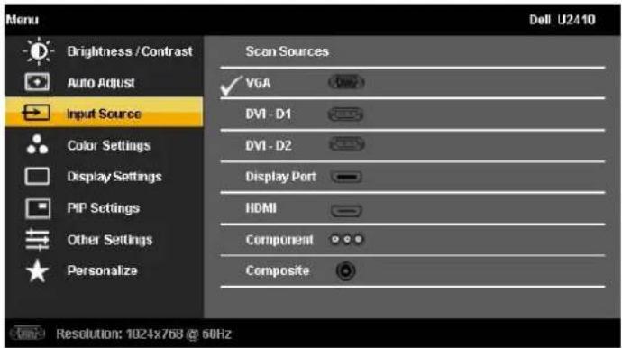 DELL U2410 - Using the OSD Menu - 7