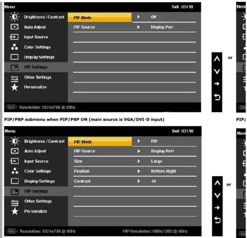 DELL U2410 - Using the OSD Menu - 10