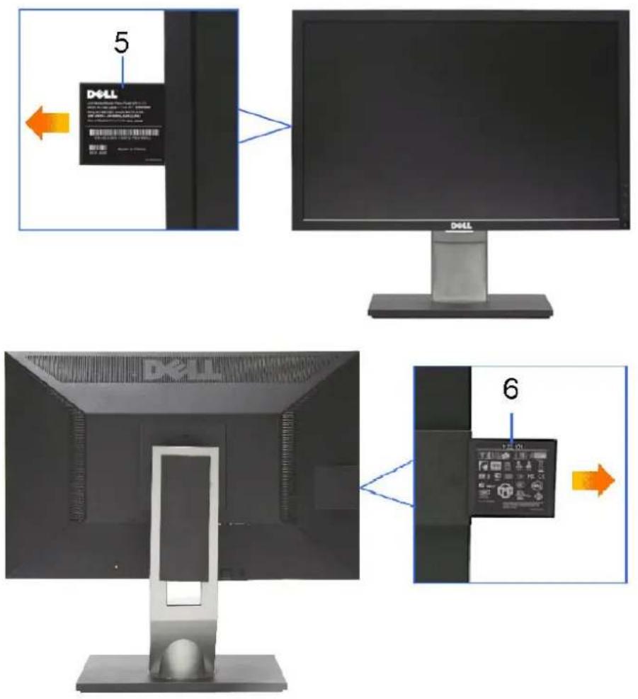 DELL U2410 - Back View - 2
