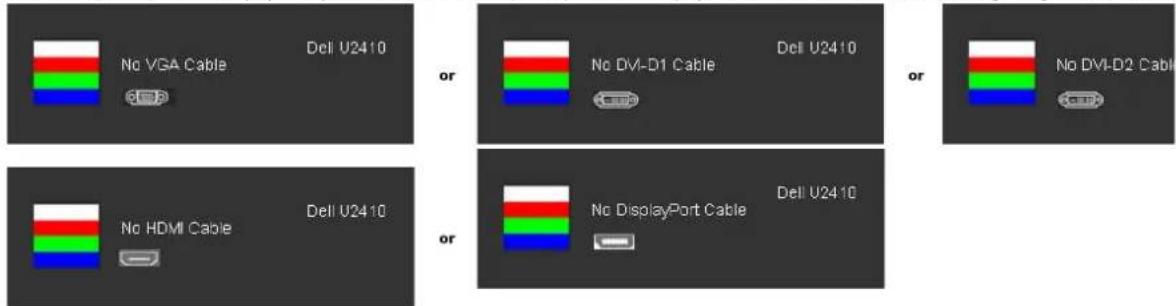 DELL U2410 - OSD Warning Messages - 9