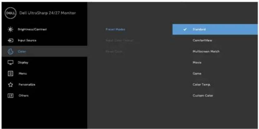 DELL U2419H - Preset Modes - 1