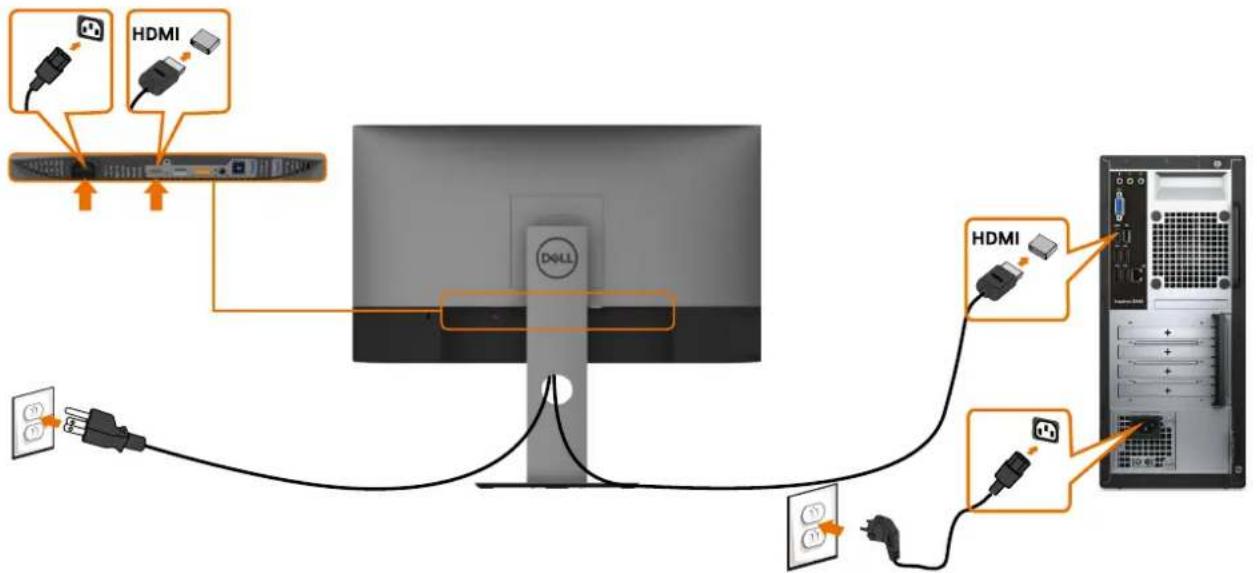 DELL U2419H - Connecting Your Monitor - 4