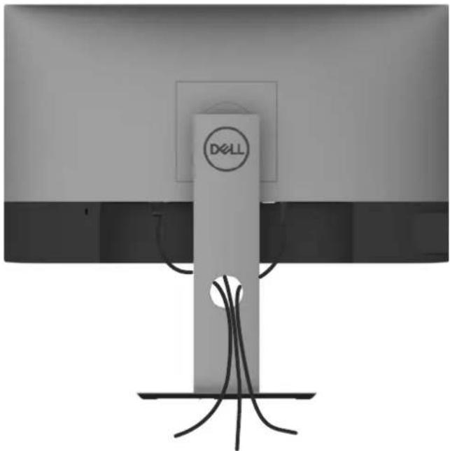 DELL U2419H - Organizing Your Cables - 1