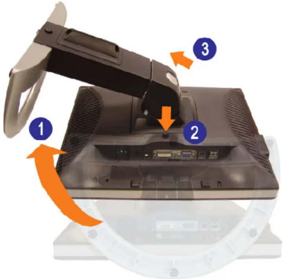 DELL 1907FPV - Removing the Stand - 1