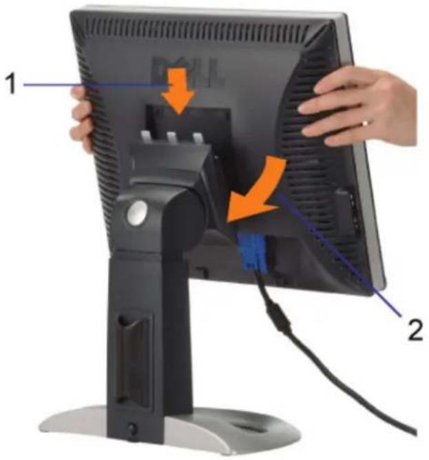 DELL 1907FPV - Attaching the Stand - 2
