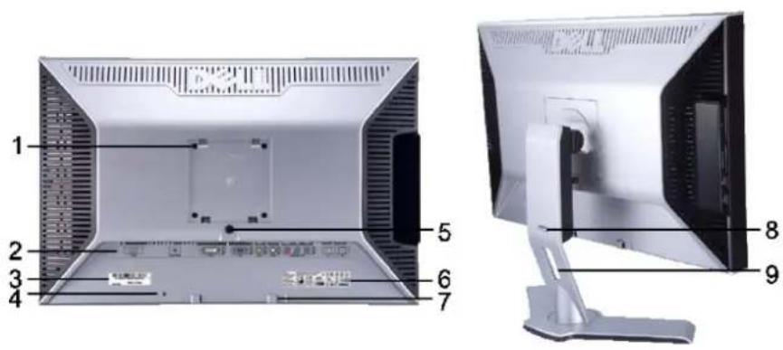 DELL 2407WFP - Back View - 1