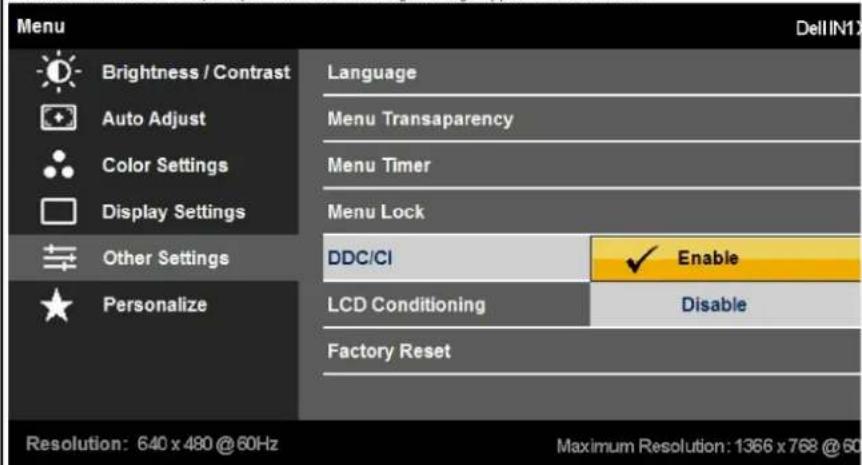 DELL IN1720 - OTHER SETTINGS - 2