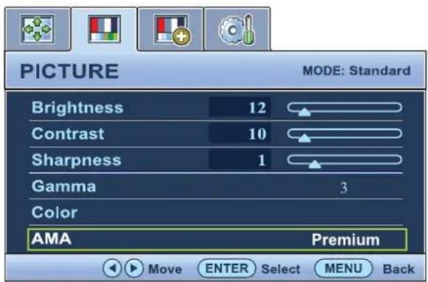 BENQ V2320 - Picture menu - 1