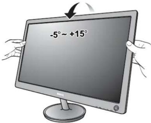 BENQ V2320 - Attach the monitor base. - 5