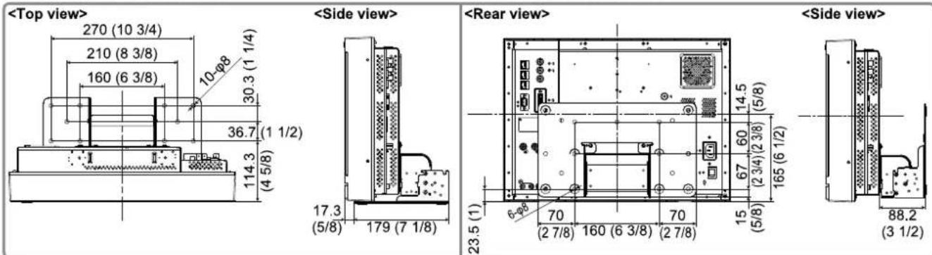JVC DT-R24L41D - ■ Dimensions Unit: mm (inch) - 6