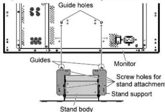 JVC DT-R24L41D - To install the stand - 1
