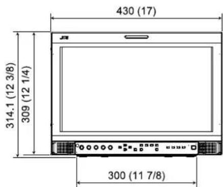 JVC DT-R24L41D - ■ Dimensions Unit: mm (inch) - 3