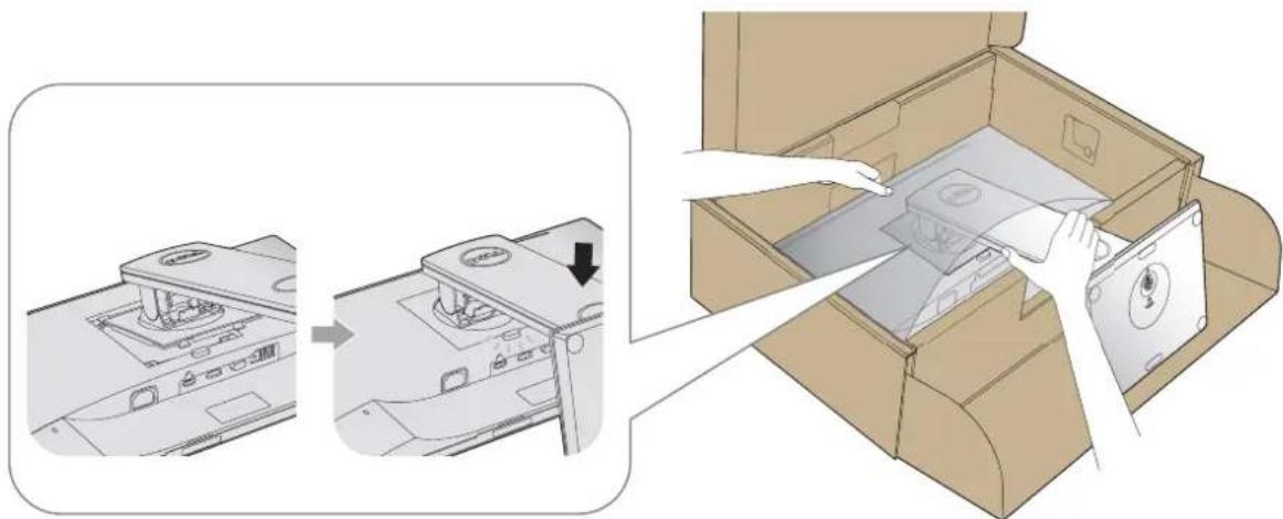 DELL P2217Wh - Attaching the stand - 5
