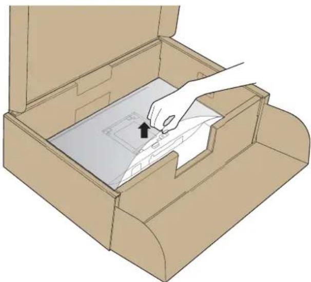 DELL P2217Wh - Attaching the stand - 4