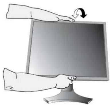 NEC MultiSync 2490WUXi - Élévation et descente de l'écran du moniteur - 3