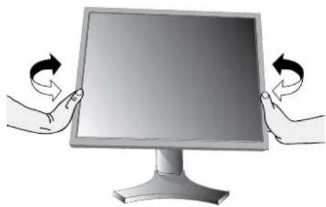NEC MultiSync 2490WUXi - Élévation et descente de l'écran du moniteur - 4