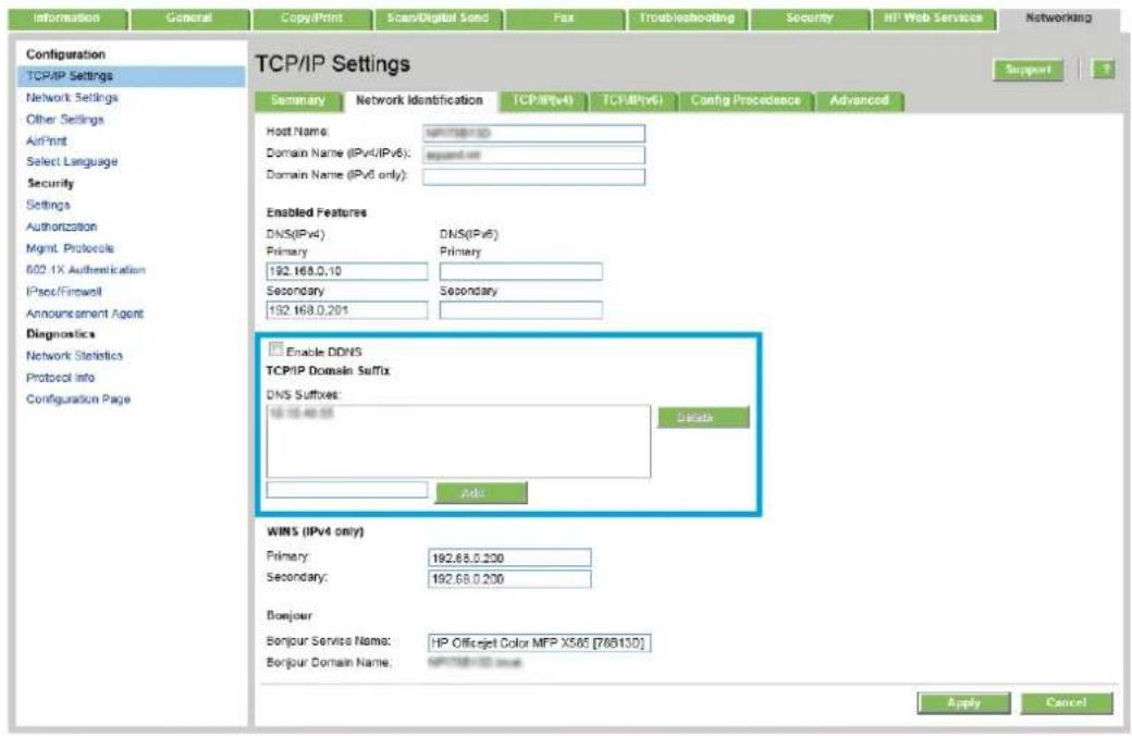 HP Pagewide Enterprise Color MFP 586f - Step two: Configure the outgoing email server (SMTP) to send an email from an Office 365 Outlook account - 1