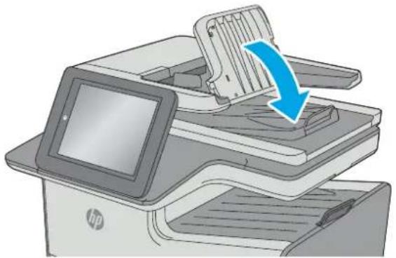 HP Pagewide Enterprise Color MFP 586f - Clear jams in the document feeder - 6
