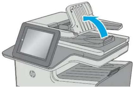 HP Pagewide Enterprise Color MFP 586f - Clear jams in the document feeder - 4