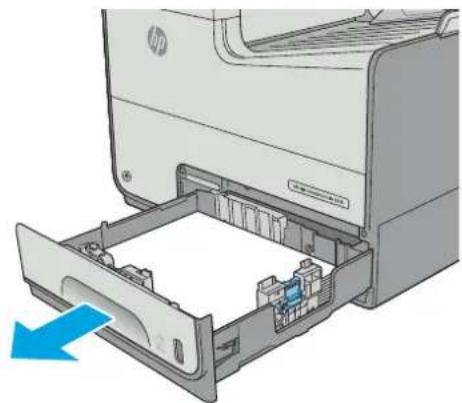 HP Pagewide Enterprise Color MFP 586f - Clear jams in Tray 2 - 1