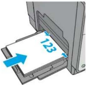 HP Pagewide Enterprise Color MFP 586f - Tray 1 paper orientation - 3