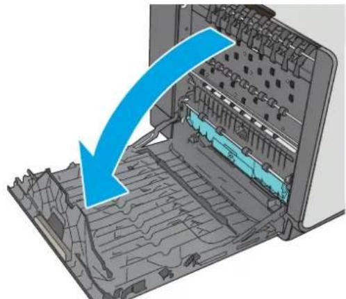 HP Pagewide Enterprise Color MFP 586f - Clear jams in the left door - 1