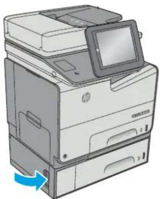 HP Pagewide Enterprise Color MFP 586f - Clear jams in Tray 3 (accessory) - 3