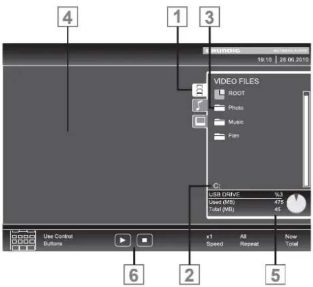GRUNDIG 55 VLE 983 BL - The file browser - 1