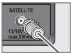 GRUNDIG 47 VLE 973 BL - Connecting the antenna and power cord - 2