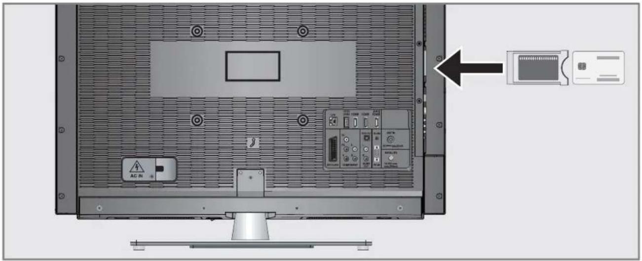 GRUNDIG 47 VLE 973 BL - OPERATION WITH A COMMON INTERFACE. - 1