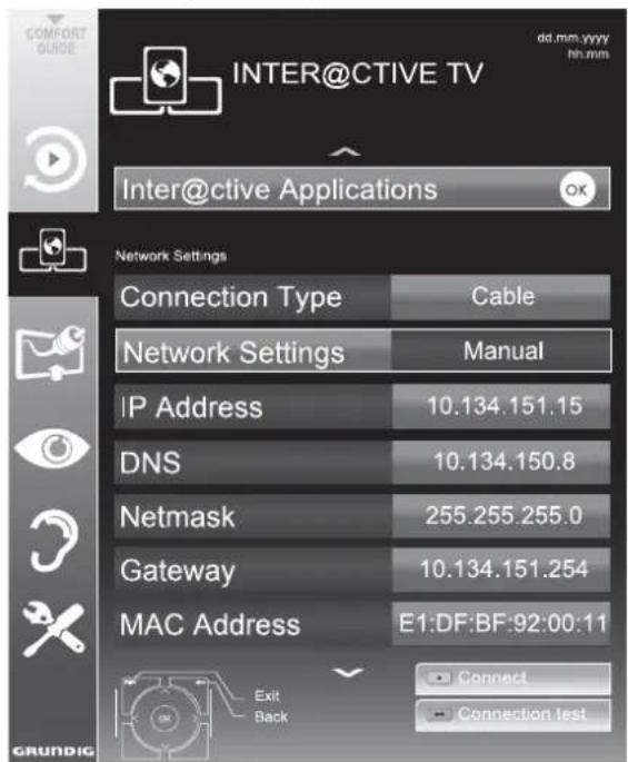 GRUNDIG 47 VLE 973 BL - Manual connection - 1