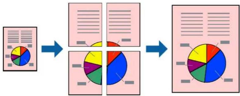 EPSON WF-6090DW - Printing One Image on Multiple Sheets to Create a Poster (for Windows Only) - 1