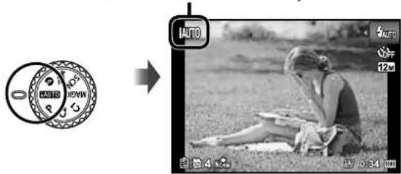 Camera settings interface showing image conversion from a circular icon to a photo with exposure slider and settings