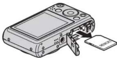 CASIO Exilim Hi-Zoom EX-H5 - To replace the memory card - 1