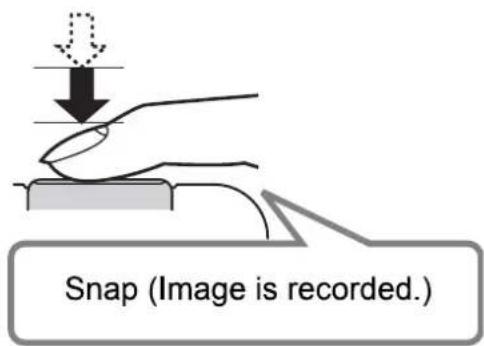 Snap (Image is recorded.)