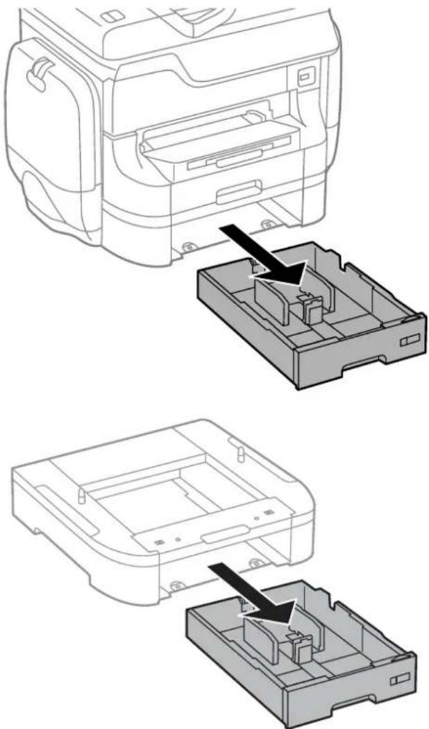 EPSON WorkForce Pro WF-R8590DTWF - Pull out the paper cassette. - 1