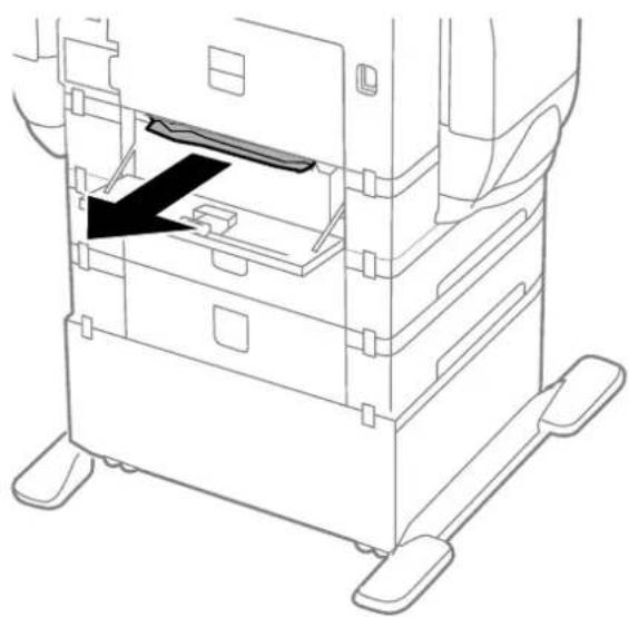 EPSON WorkForce Pro WF-R8590DTWF - Remove the jammed paper. - 1