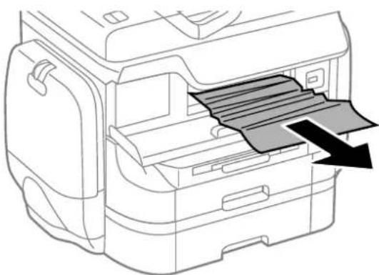 EPSON WorkForce Pro WF-R8590DTWF - Remove the jammed paper. - 1