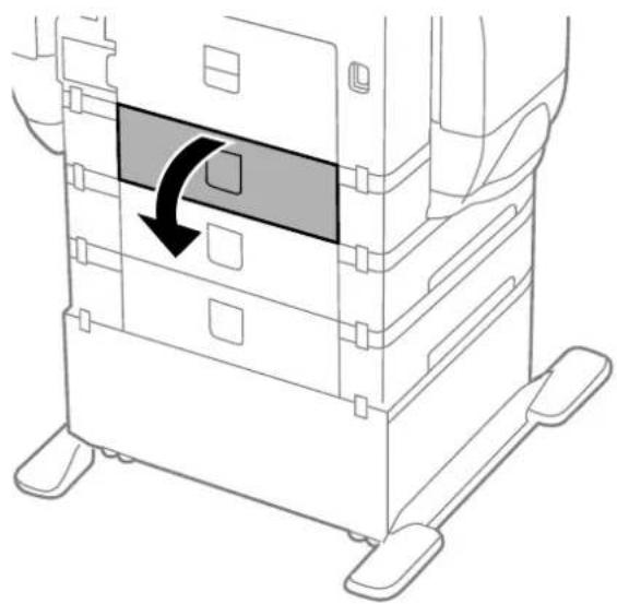 EPSON WorkForce Pro WF-R8590DTWF - Open the rear cover. - 1